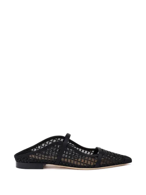 Malone Souliers Maureen sequin-embellished mules Black MAUREENFLAT388