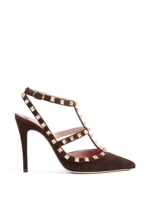 Valentino Garavani Rockstud suede pumps Brown WS0393CVB