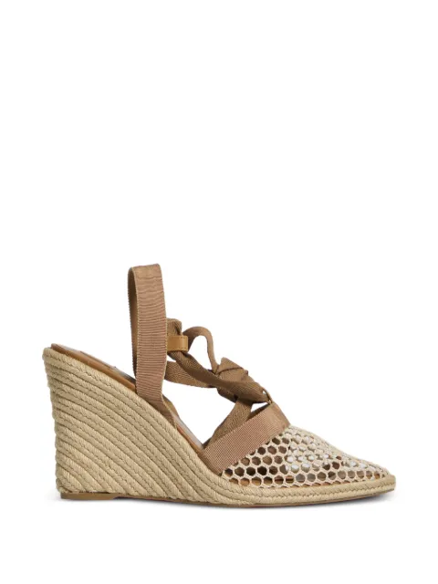 Christian Louboutin mesh-panel espadrilles Neutrals 12605667251