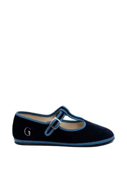 Gondolina Bauta Mary Jane ballet flats Blue GPL07