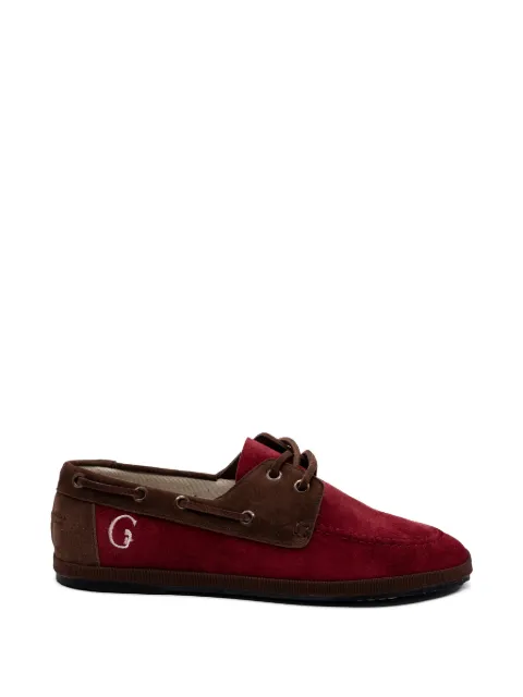 Gondolina Boccolo suede boat shoes Red GBRCA