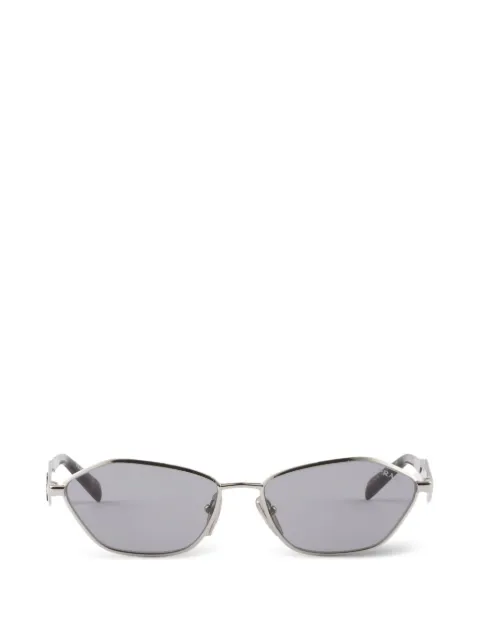 Prada Eyewear irregular metal frame with logo sunglasses Silver SPRD50C057E1BC
