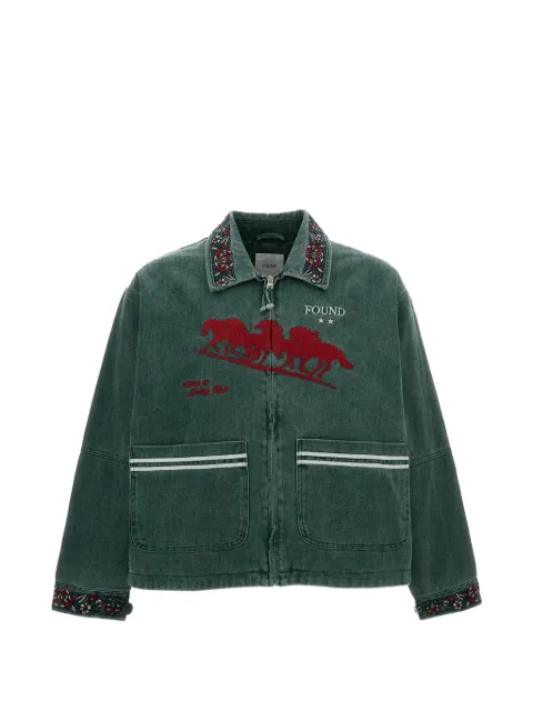 FOUND Jockey embroidered jacket Green FOSS26JA023116337