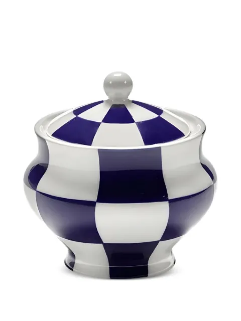 Serax check-pattern sugar bowl Blue B0126101615