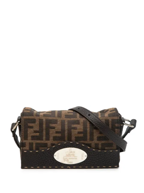 Fendi Pre-Owned 2000-2010 Zucca Canvas Selleria crossbody bag Brown RAKQI63OEX4W4YH5
