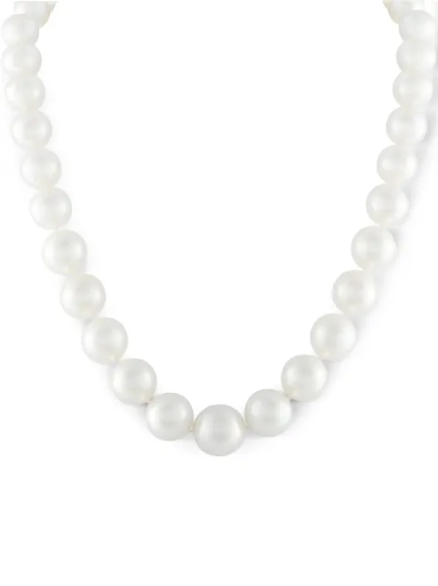 LB Exclusive pearl 18k white gold necklace Silver MF12022326