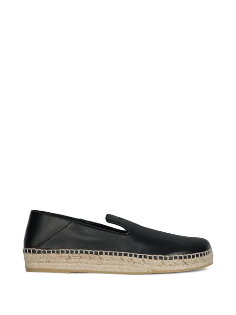 Balmain smooth leather espadrilles Black HM1UG411LNAP