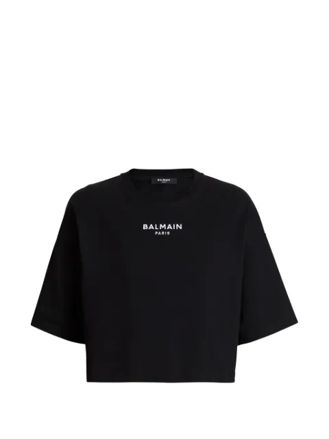 Balmain Balmain Paris embroidered T-shirt Black HF1EE145BD10