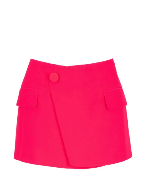 Balmain asymmetric crepe mini skirt Pink EF0LA515VB00