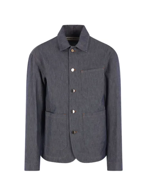 Meta Campania Collective Julian contrast-stitched denim jacket Blue PAJ003CCOSE002033
