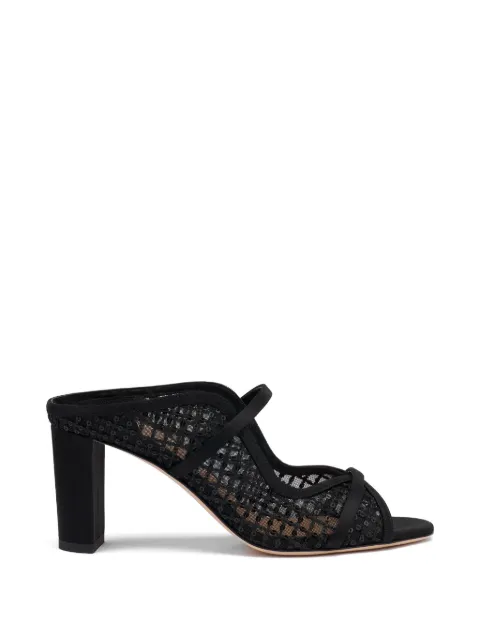 Malone Souliers Norah sequin-embellished mesh sandals Black NORAH70215