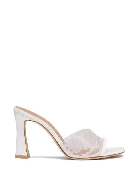 Malone Souliers Roxanne lace-panel sandals White ROXANNEPVC902
