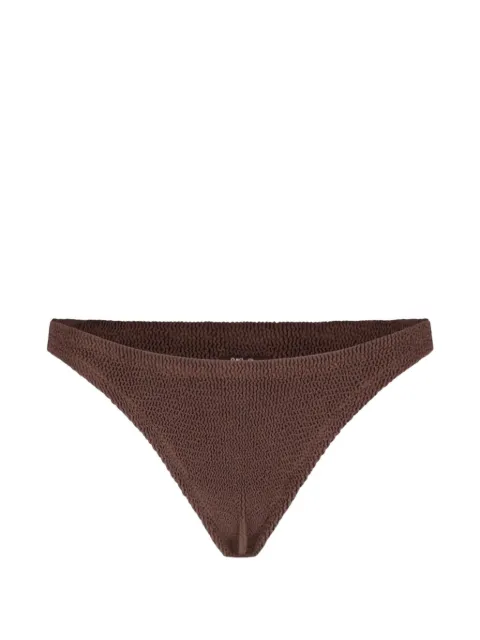 MC2 Saint Barth Yulia Naomi smocked bikini bottoms Brown NAO0006