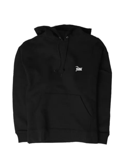PATTA Protect Yourself graphic-print drawstring hoodie Black POCSS2620503250035