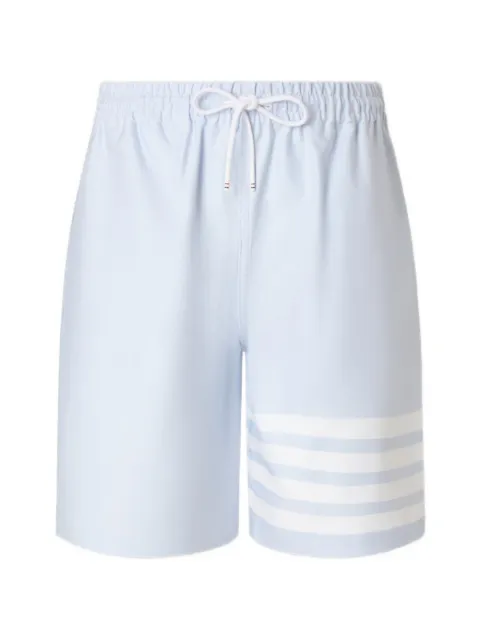 Thom Browne Oxford 4-Bar rugby shorts Blue MTU350AF1211