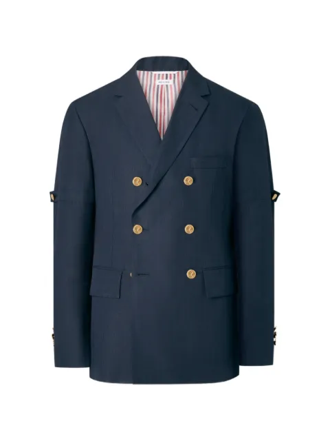 Thom Browne University Stripe double-breasted jacket Blue MJU589OF0940