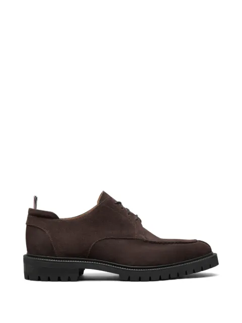 Thom Browne calf suede commando sole derby shoes Brown MFC001HL0037