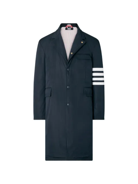 Thom Browne 4-Bar down-filled overcoat Blue MOD093XF1090