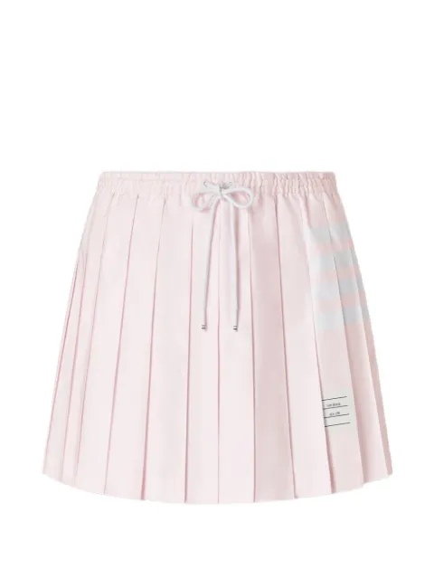 Thom Browne 4-Bar drawstring pleated mini skirt Pink FGCA42AF1211