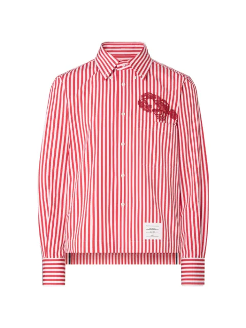 Thom Browne Lobster striped shirt Red MWL440EE1595
