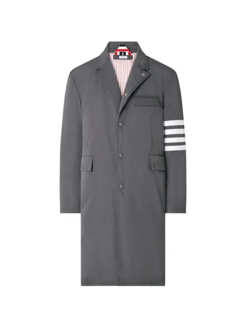 Thom Browne 4-Bar down-filled overcoat Grey MOD093XF1090