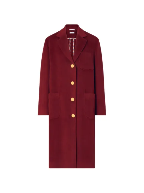 Thom Browne bell-sleeve cashmere coat Red FOC896UF1263