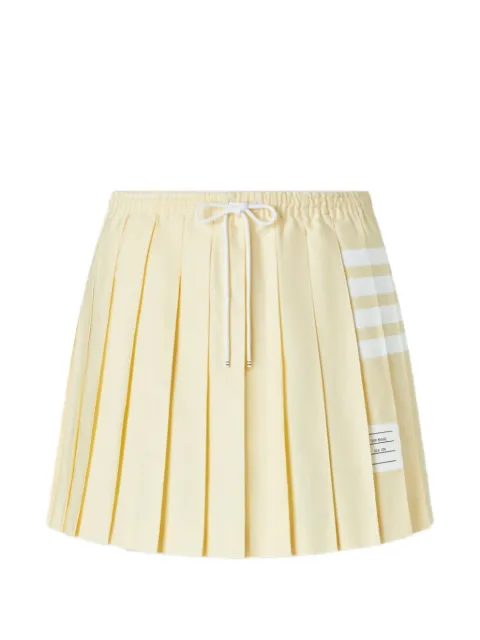 Thom Browne 4-Bar drawstring pleated mini skirt Yellow FGCA42AF1211