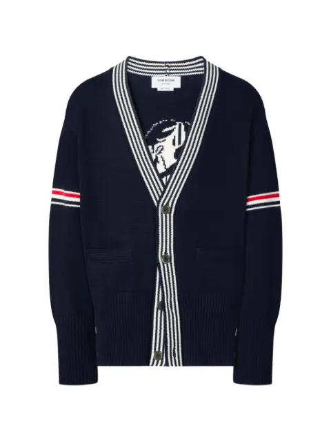 Thom Browne lobster-intarsia cardigan Blue MKC645AY3043