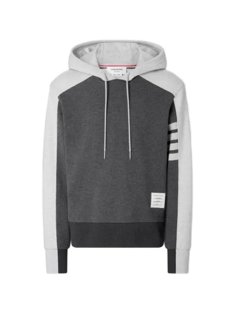 Thom Browne 4-Bar colour-block hoodie Grey MJT591A00535