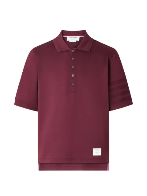 Thom Browne 4-Bar jersey polo shirt Red MJP249AJ0276