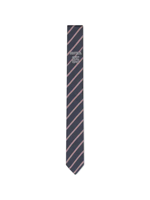 Thom Browne jacquard-stripe Browne 65 tie Blue MNL001AF1245