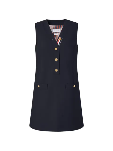 Thom Browne Hopsack wool mini dress Blue FDSF53AF1199