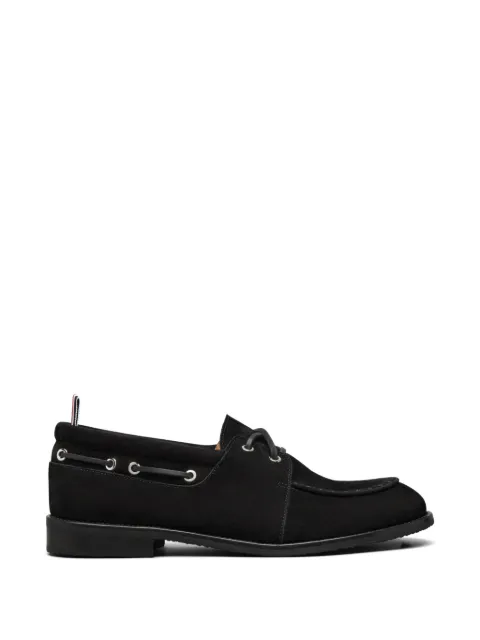 Thom Browne suede boat shoes Black MFF082BL0037