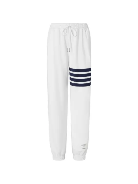 Thom Browne 4-Bar piping track pants White FJQ132AJ0272