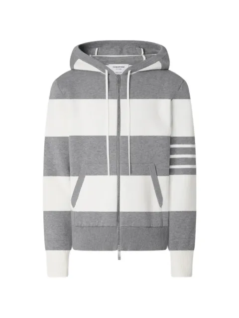 Thom Browne Hector striped hoodie Grey MKT025AY3004