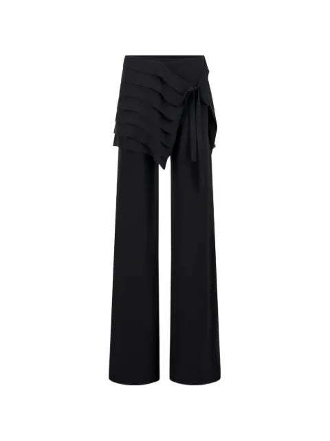 VAILLANT STUDIO Backstage fit-and-flare trousers Black LG012