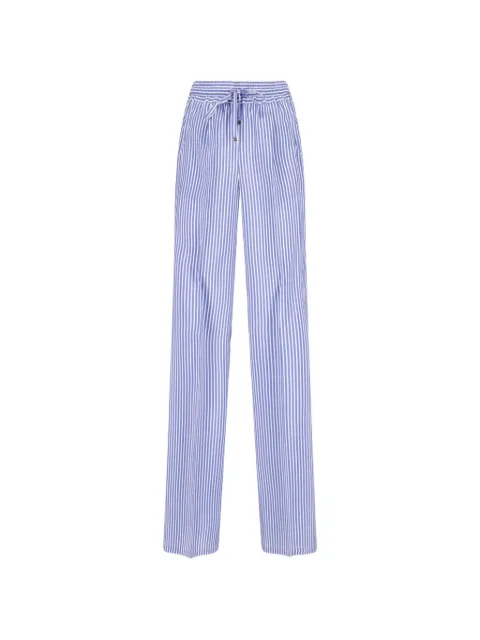 Kiton striped wide-leg trousers Blue D48122K0878G01