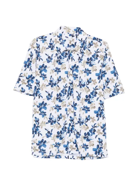Orion floral-print short-sleeve shirt White BMARMY02AT27