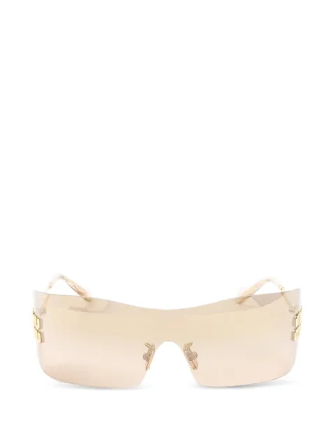 Miu Miu Eyewear logo-plaque sunglasses Gold MUB53S5AK20P