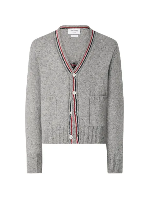 Thom Browne Hector intarsia-knit cardigan Grey MKC647AY1506055