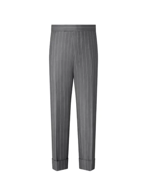 Thom Browne chalk-stripe wool trousers Grey MTC001AF1166