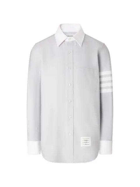 Thom Browne 4-Bar Oxford shirt Grey MWL272CF1211