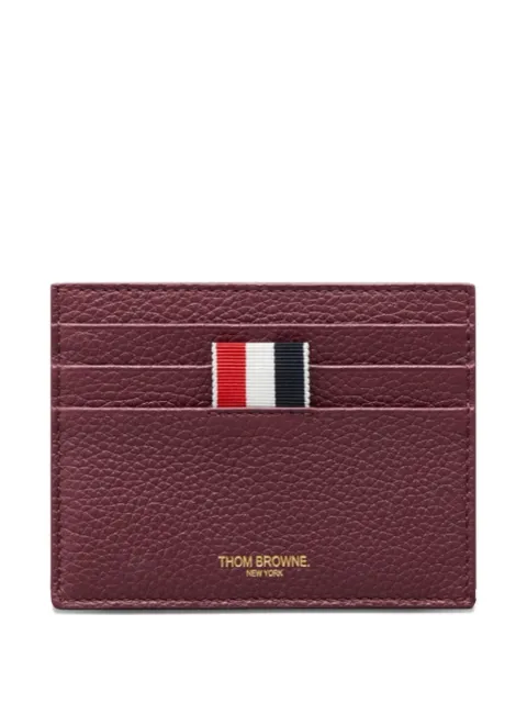 Thom Browne pebble-grain card holder Red MAW031AL0105