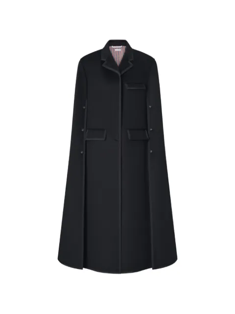 Thom Browne Chesterfield cashmere cape Black FOC920E05387