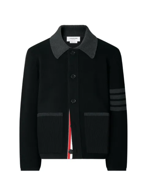 Thom Browne 4-Bar merino wool jacket Black MKJ145BY3019