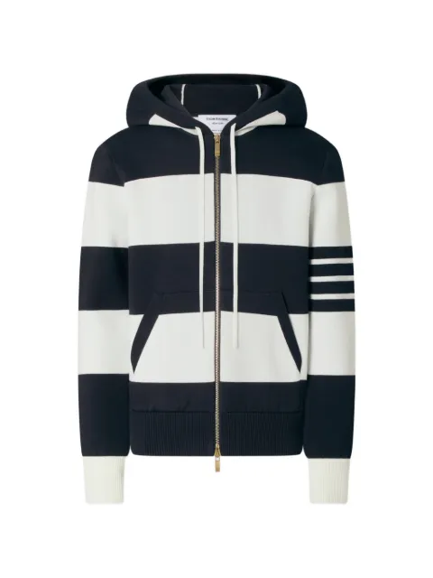 Thom Browne Hector 4-Bar striped hoodie Blue MKT025AY3004