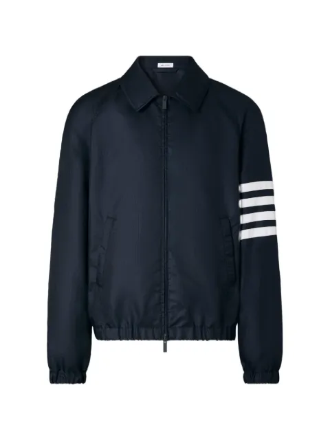 Thom Browne Shiny Ripstop 4-Bar track jacket Blue MJO264CF1095