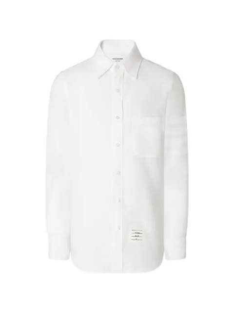 Thom Browne 4-Bar linen shirt White MWL272WF1209