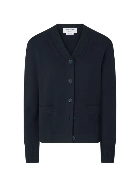 Thom Browne 4-Bar Trompe L'oeil cardigan Blue FKJ125AY1018