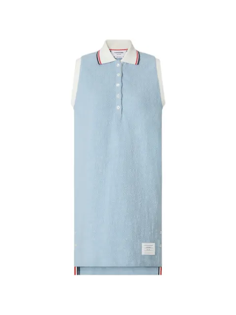 Thom Browne sleeveless polo mini dress Blue FJD139AJ0194